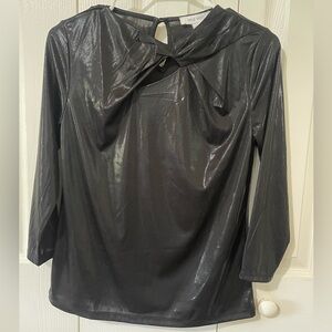 Nine West Black Shimmer Women's Top